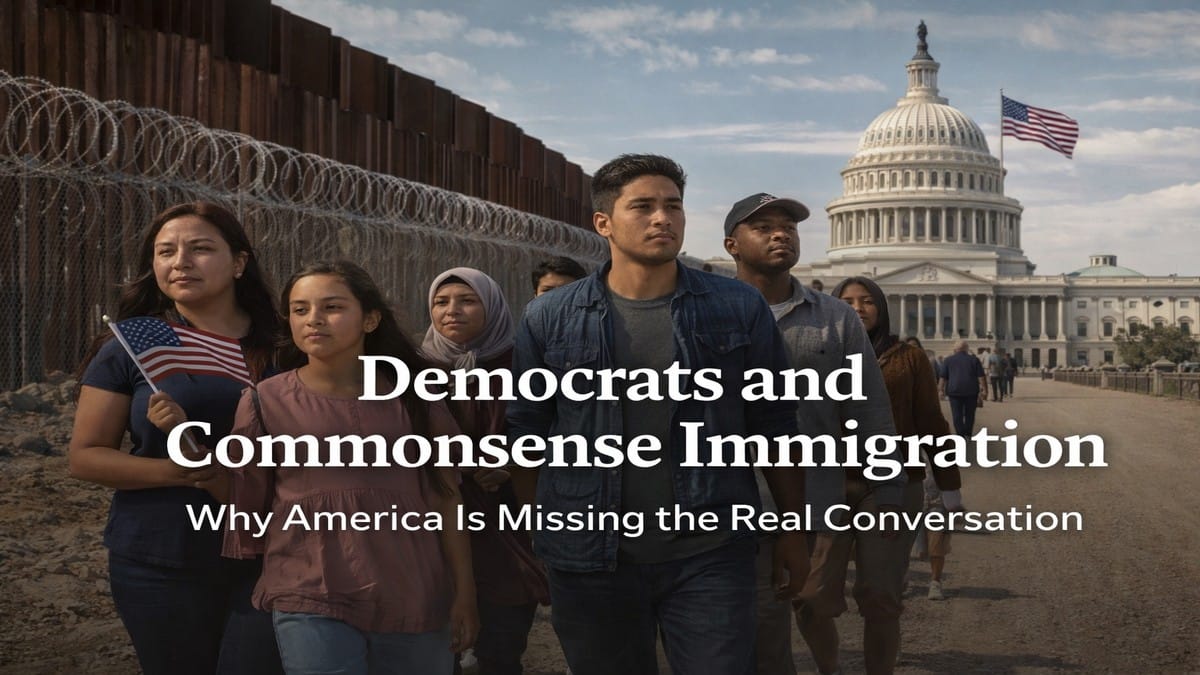DEMOCRATS AND COMMONSENSE IMMIGRATION.